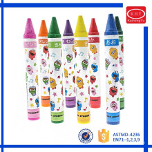 Chunk shape assorted colors wax material 4.3 inches children crayon